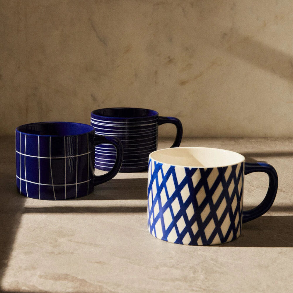 Grid Mug - Blue - Picture 2 of 2